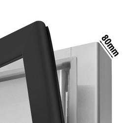 Armário frigorífico roll-in (para carrinhos GN/EN) em aço inoxidável AISI 304 - GN 2/1 - 1300L - com 1 porta - Ventilado