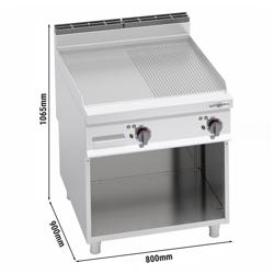 Plaque de cuisson électrique - 11,4 kW - lisse & rainurée