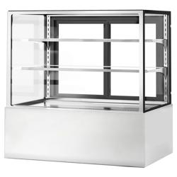 Kühl- & Kuchenvitrine - 1500mm - Doppelverglasung - mit 2 Ablagen