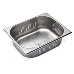 GN-astia ruostumattomasta teräksestä 1/2 - rei'itetty - syvyys: 100mm