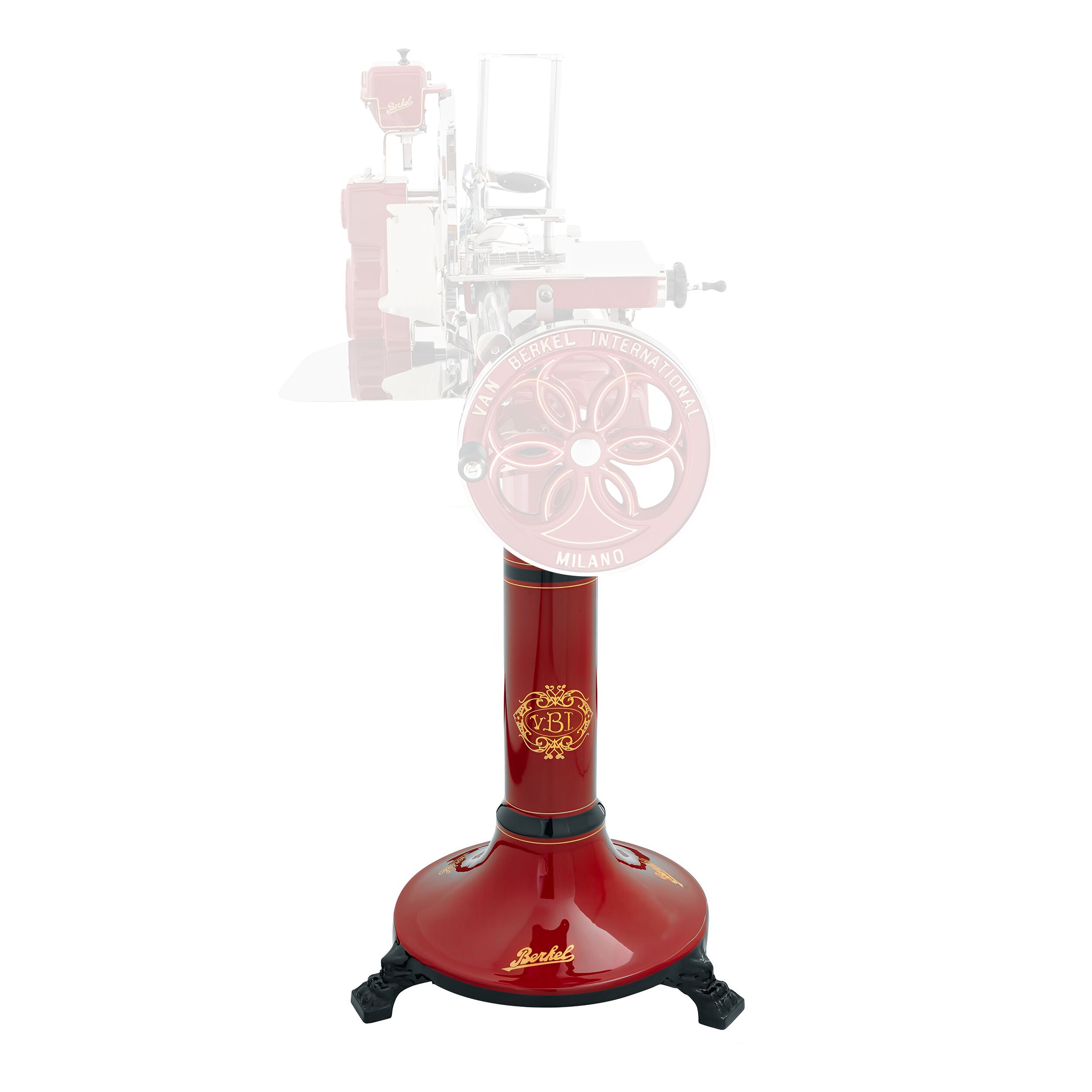 BERKEL Socle/pied - rouge - pour machine à volant d'inertie SGMTB