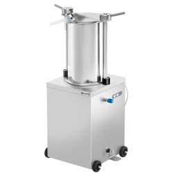 Hydraulisk vertikal korvstoppare - 35 l - 560 W - i rostfritt stål - inkl. 4 korvhorn