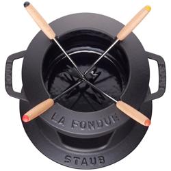 STAUB | SPECIALITIES - Fondue set - Ø 160mm - Gietijzer - Zwart