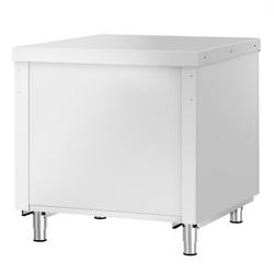 Table de travail en acier inoxydable KOPENHAGEN - 910x700mm - avec étagère basse