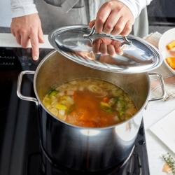 DEMEYERE | APOLLO 7 - Casseruola con coperchio - Ø 240mm - Acciaio inox