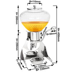 Dispenser per miele - Cromo