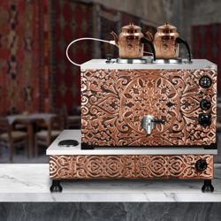 Profesionalni bakreni samovar za čaj - samo struja - 720 mm - 22 l