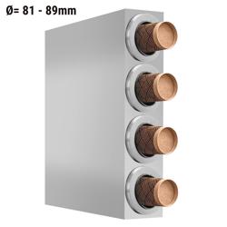 Porte-gobelets - Acier inoxydable - avec 4 distributeurs