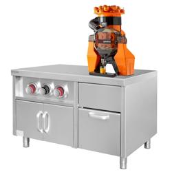 Alakaappi juoma-annostelijalle, jossa on mukitelineet ja jääpalalokero - 1,2 m