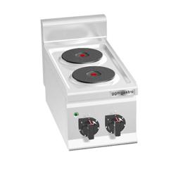 Cuisinière électrique - 4 kW - 2 Plaques Ronde