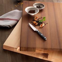 ZWILLING | Solid Beech Wood Chopping Board – 600x400 mm - integrated carry handles