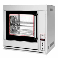 Elektro Rotations Hähnchengrill - 6,9 kW - mit 4 Drehkörben für bis zu bis zu 20 Hähnchen