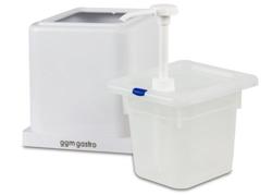 Sausdispenser - polypropyleen - 2L - 210x220x210mm - wit