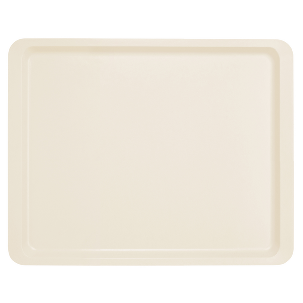 (12 piezas) CAMBRO | Bandeja de poliéster Versa - GN 1/2 - bordes aplanados - blanco perla
