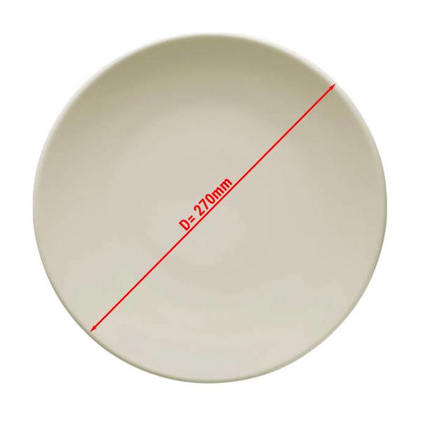 (6 Stück) TEOS - Teller - flach - Ø 270mm - Creme