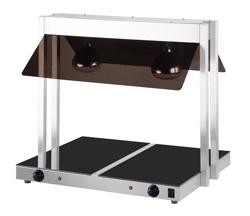 Plaque chauffante avec surface en verre-céramique – 1,07 kW – avec 2 lampes chauffantes infrarouges