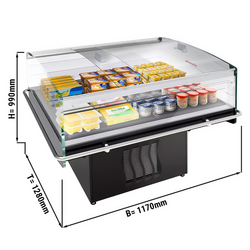 Mostrador refrigerado / isla refrigerada - 1,17 x 1,28 m
