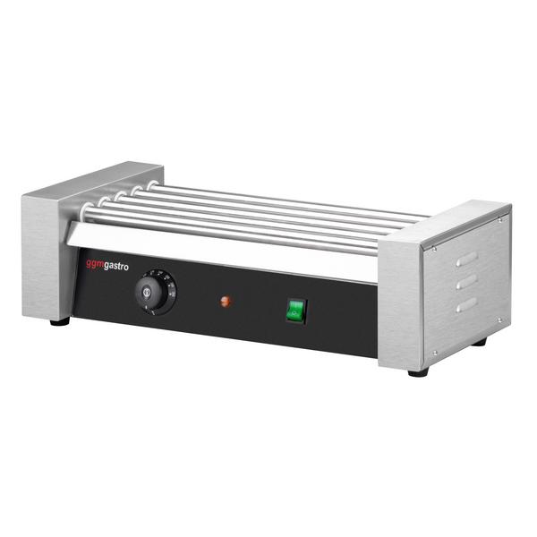 Griglia per Hot Dog in acciaio inox - con 5 rulli e 1 zona di riscaldamento