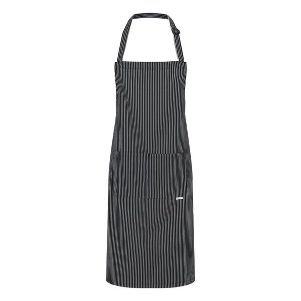 KARLOWSKY | Carlo Chef Bib Apron – Black - 70x90cm - Cotton - Adjustable Neck Strap - 2 Pockets