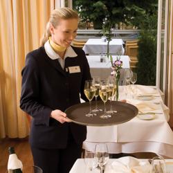 (12 stuks) CAMBRO | CAMTREAD® - Glasvezel dienblad - rond - ø 355mm - hoog profiel - Bruin