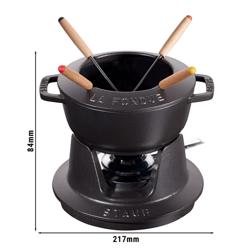 STAUB | SPECIALITIES - Fondue set - Ø 160mm - Gietijzer - Zwart