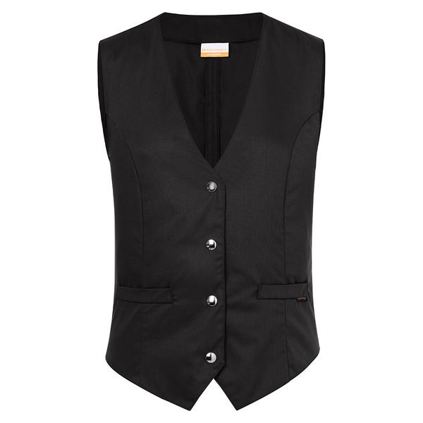 (6 stuks) KARLOWSKY | Dames Gilet Lena - Zwart - Maat: 34