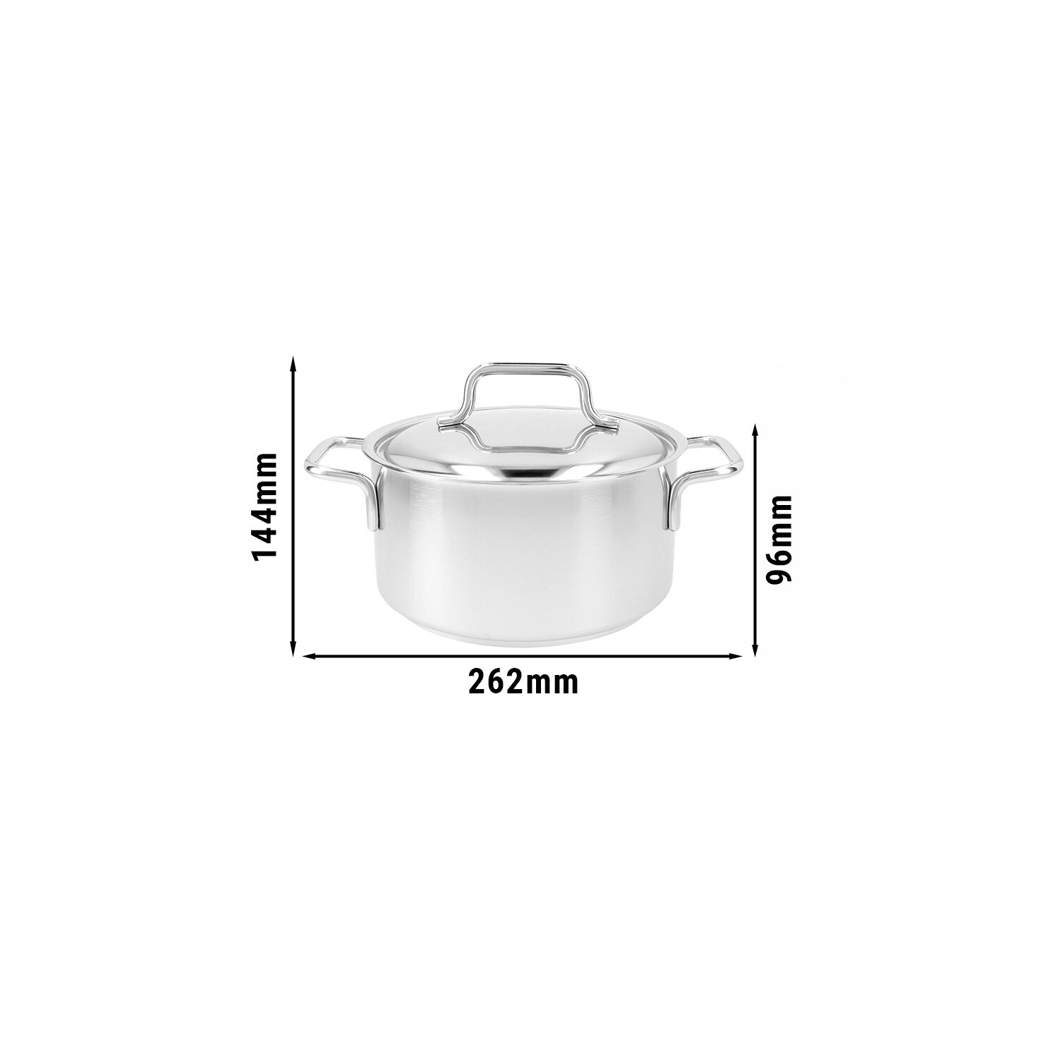 DEMEYERE | APOLLO 7 - Poêle à frire avec couvercle - Ø 180mm - inox