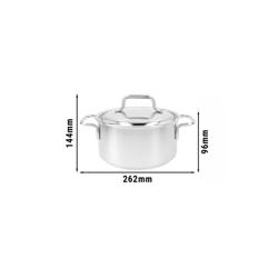 DEMEYERE | APOLLO 7 - Poêle à frire avec couvercle - Ø 180mm - inox