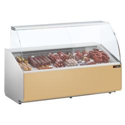 Comptoir vitrine réfrigérée - 1881x979mm - +2/+6°C - 387L - 3 portes - Façade beige