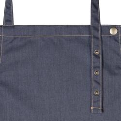 (6 pezzi) KARLOWSKY | Grembiule con pettorina Stile jeans - Nero vintage