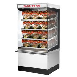 UBERT | Vetrina riscaldata - 1050x800mm - 4 ripiani riscaldati