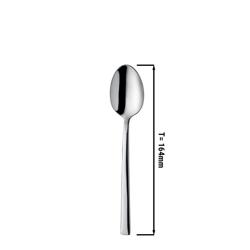 (12 adet) Tatlı Kaşığı Giancarlo - 18/10 Paslanmaz Çelik - 164mm - Parlak