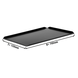  بشقاب آلومینیومی شیرینی و ارائه - 700*150*10 میلیمتر - سیاه - 5 عدد