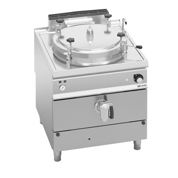 Gas Druck Kochkessel - 100 Liter - Indirekte Beheizung - 20,9 kW - mit Wasserzulauf & Ablasshahn