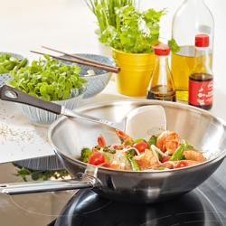 DEMEYERE | APOLLO 7 - Wok a fondo piatto - Ø 260mm - Acciaio inox