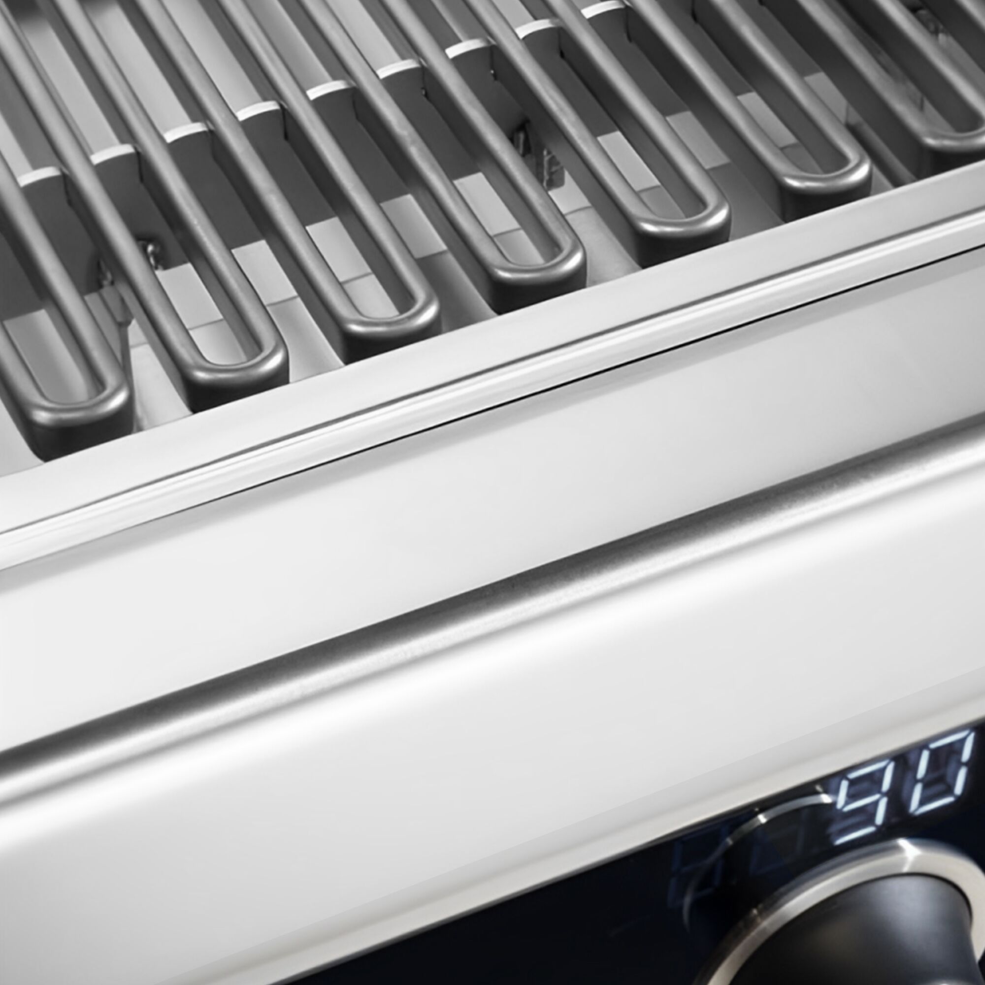 Gril électrique professionnel - 5,4kW - sur pied - P900mm - commande numérique Bflex - incl. soubassement ouvert