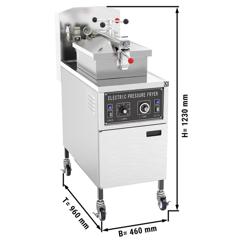 Friteuse à pression électrique professionnelle - 24L - 12kW - Manuel