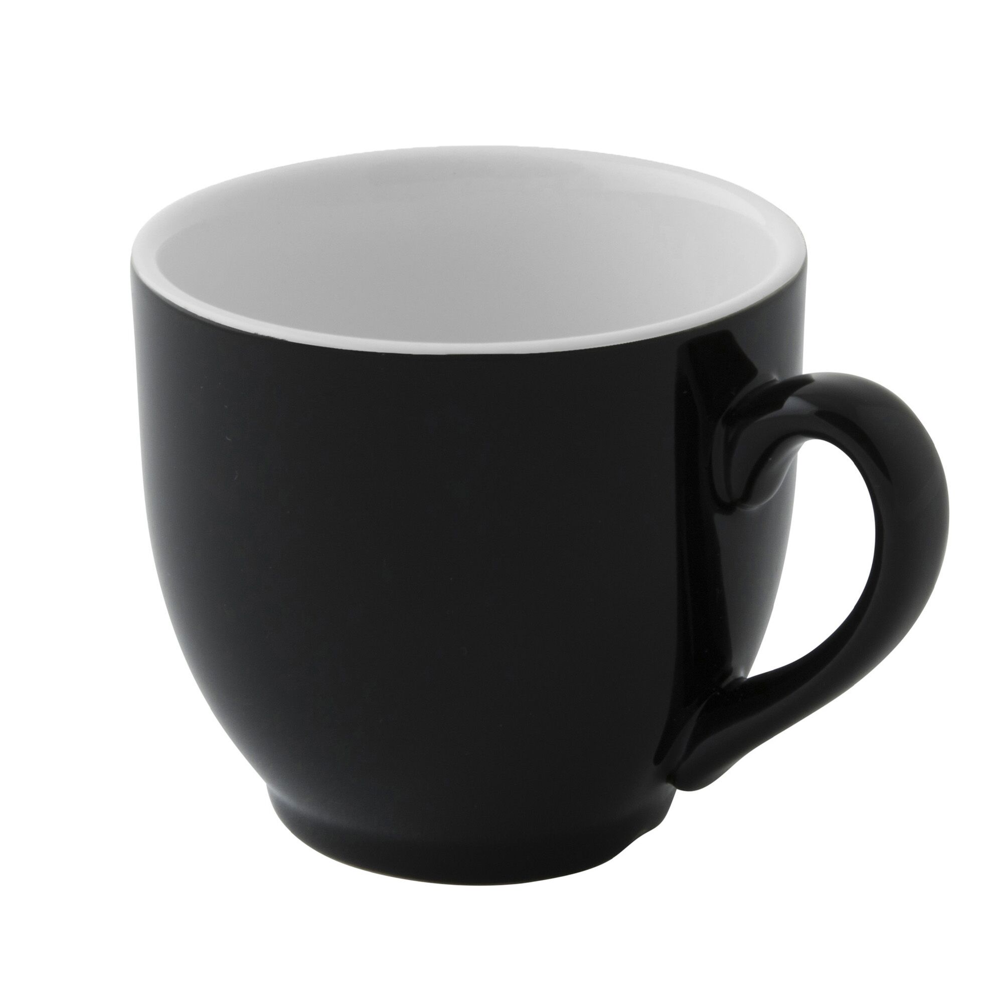 (6 pièces) COLORS – Tasse à café – 140 ml – Noir