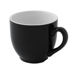 (6 stuks) COLORS - koffiekopje Colors - Porselein - 140ml - Zwart