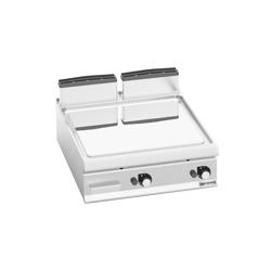 Plancha a gas Fry top - placa de acero rectificado - 20,0 kW - Liso - Superficie de cocción: 800x900mm