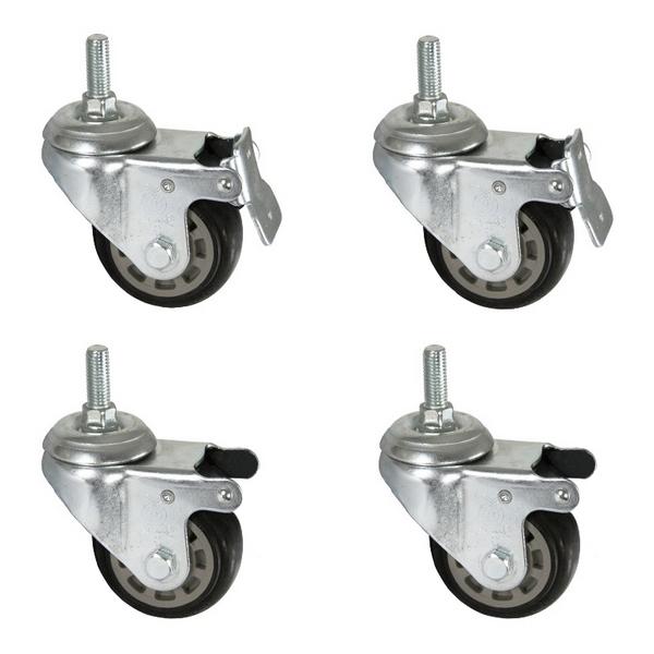 Wheels Set for Spiral Dough Mixer - 60x100x140mm - compatible with TMP & TMBO Series