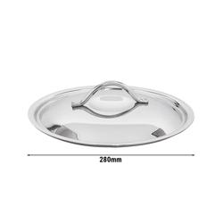 Stainless Steel Pot Lid – Ø 280 mm - 304 SS - heatproof handle - even heat distribution
