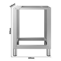 Support pour four à air chaud - 600x540x800mm - Inox - Norme CE - avec sans porte-plaques - compatible avec HV580-6 & HV580-2