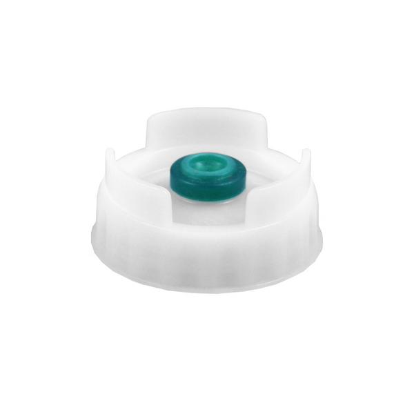 (6 pièces) Membrane avec valve silicone verte pour bouteille à sauce - pour flacons doseurs & Flacons verseurs - Vert