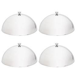 (4 stuks) Cloche - RVS - Ø 305mm - gepolijst