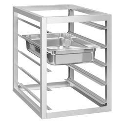 Base armadiata - 5 cassetti - Modulo base 450x660mm - 450x660mm - GN & EN - compatibile con Tavolo da lavoro in acciaio inox Serie ATK 700mm profondità