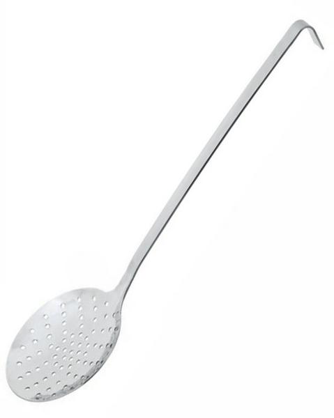 Schiumarola - Ø 101mm - Lunghezza manico: 320mm - acciaio inox