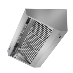 Hotte murale - 2800mm - avec moteur, régulateur, filtre & lampe	