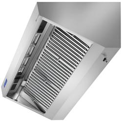 Ventilationskåpa 2,8 m - med motor, controller, filter och lampa