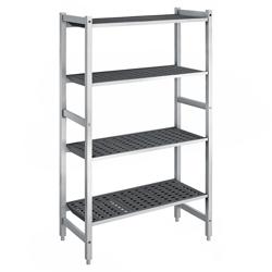 Étagère de base en aluminium - 900 x 1800 mm - Capacité de charge : 900 kg